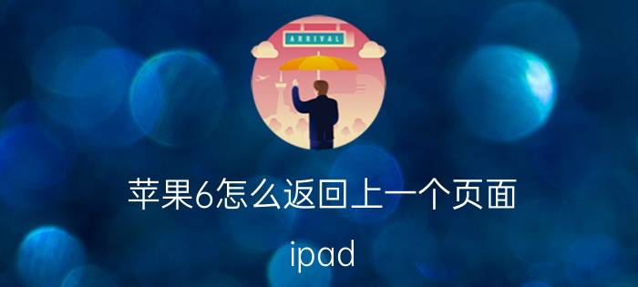 苹果6怎么返回上一个页面 ipad pro 如何返回上一步？